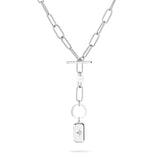 Fynch-Hatton Halskette bestehend aus einer silbernen Gliederkette mit Anhänger mit Nordstern-Design; Zusatzbild