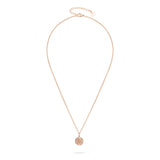 Fynch-Hatton Halskette bestehend aus einer feinen, roségoldenen Kette mit Münz-Anhänger mit Nordstern-Design; Zusatzbild