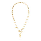 Fynch-Hatton Halskette bestehend aus einer goldenen Gliederkette mit Anhänger mit Nordstern-Design; Zusatzbild