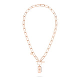 Fynch-Hatton Halskette bestehend aus einer roségoldenen Gliederkette mit Anhänger mit Nordstern-Design; Zusatzbild