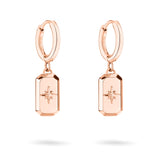 Fynch-Hatton Ohrringe mit Anhänger mit Nordstern-Design in der Farbe roségold; Produktbild
