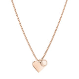Liebeskind Berlin Kette mit Herzanhänger in der Farbe roségold Zusatzbild