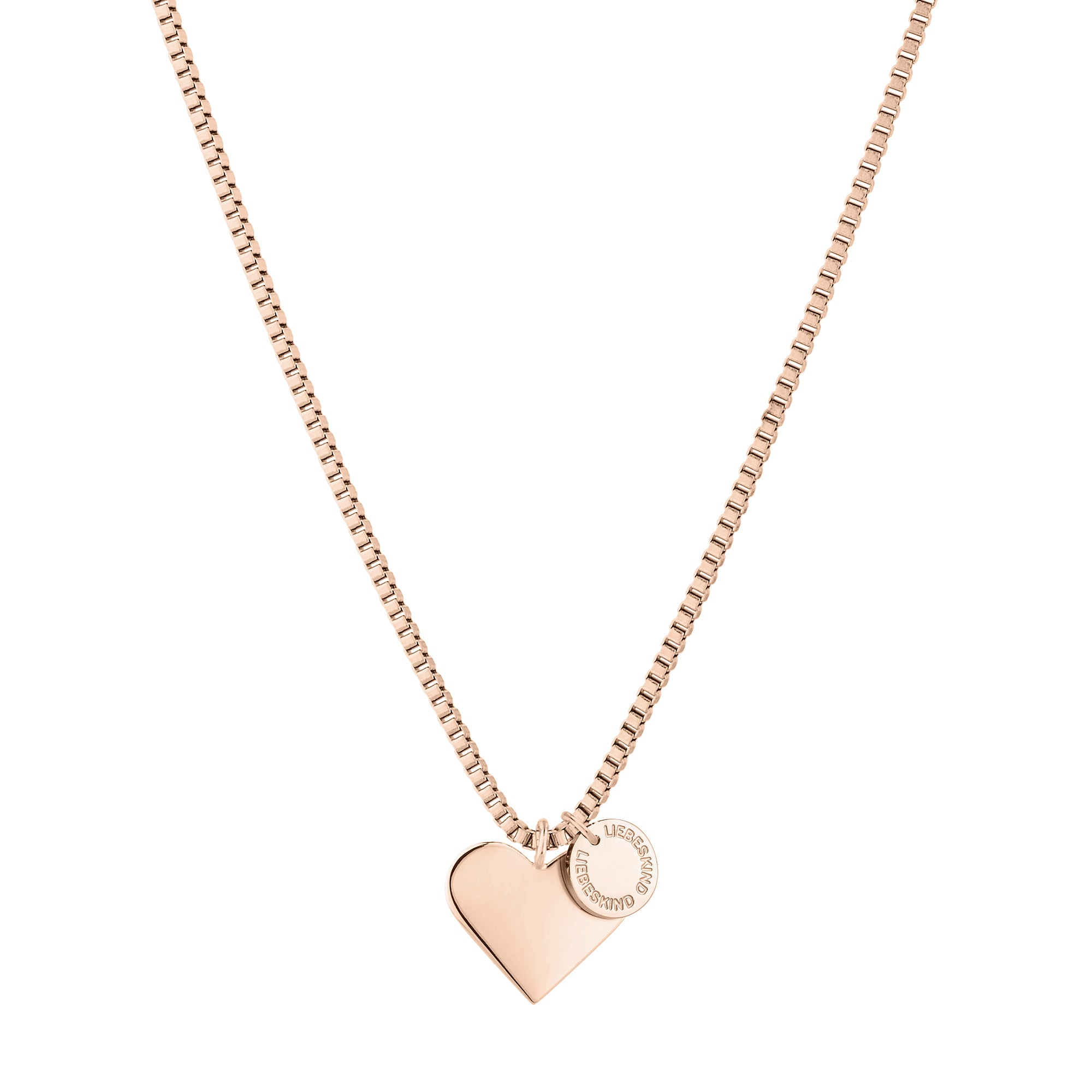 Liebeskind Berlin Kette mit Herzanhänger in der Farbe roségold Zusatzbild