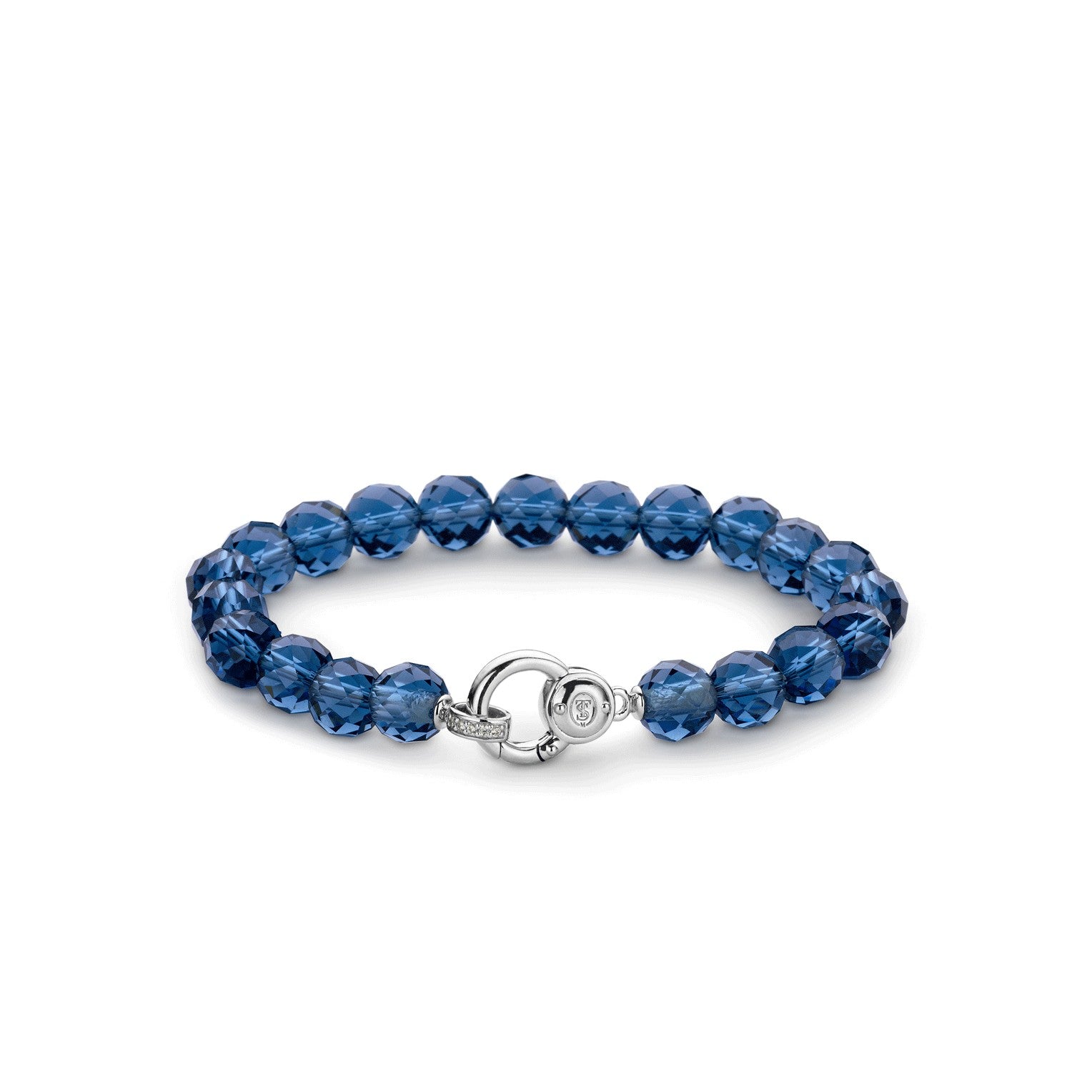 Ti Sento Milano Armband - Perls Meet Sparkle von Ti Sento Milano mit elegantem 925er Sterlingsilber-Anker-Verschluss, stilvoll auf weißem Hintergrund präsentiert.
