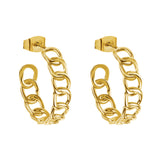 Liebeskind Berlin Creole - Chunky Chain in der Farbe gold - Produktbild
