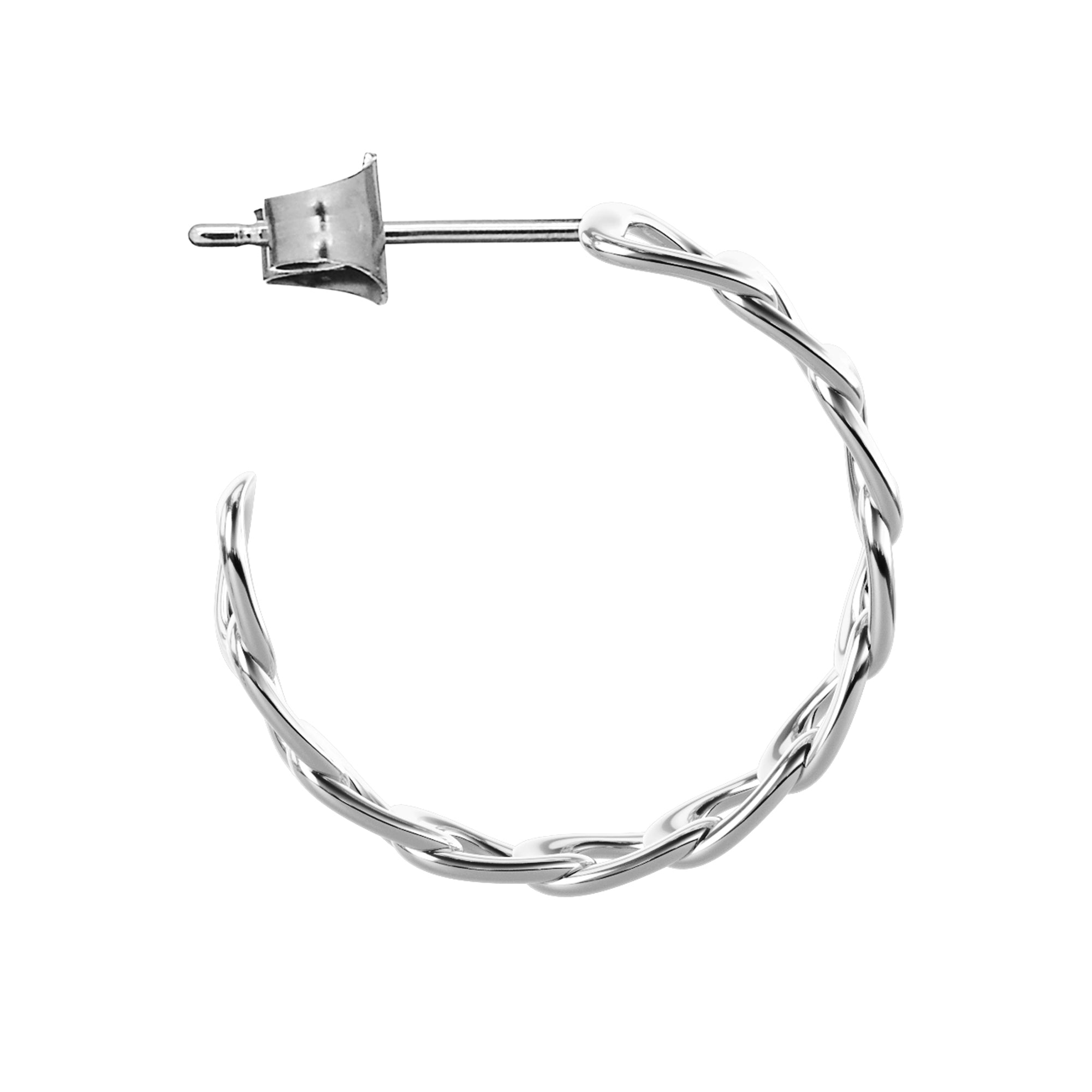 Liebeskind Berlin Creole - Chunky Chain in der Farbe Silber - Seitenansicht