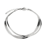 Liebeskind Berlin Fußkette - Snake Chain; Layering Fußkettchen in der Farbe silber Produktbild