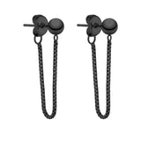 Liebeskind Berlin Ohrhänger - Basic mit Kugelstecker und Kette in der Farbe schwarz Produktbild