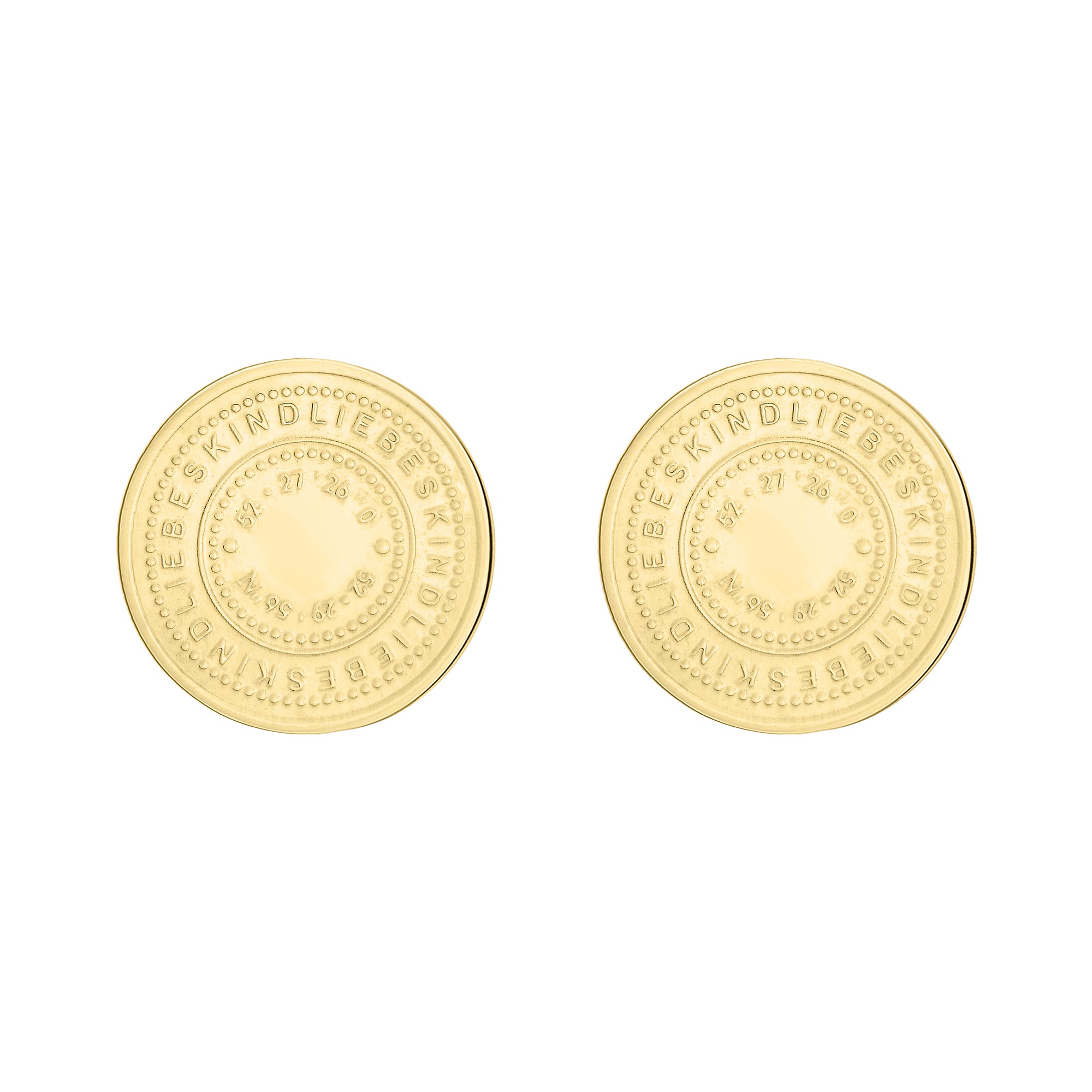 Liebeskind Berlin Ohrstecker - The Coin in der Farbe gold Zusatzbild