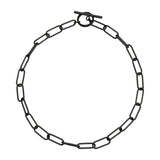 Liebeskind Berlin Halskette; verstellbare Y-Gliederkette mit T-Bar Verschluss in der Farbe schwarz; Länge 40cm Zusatzbild