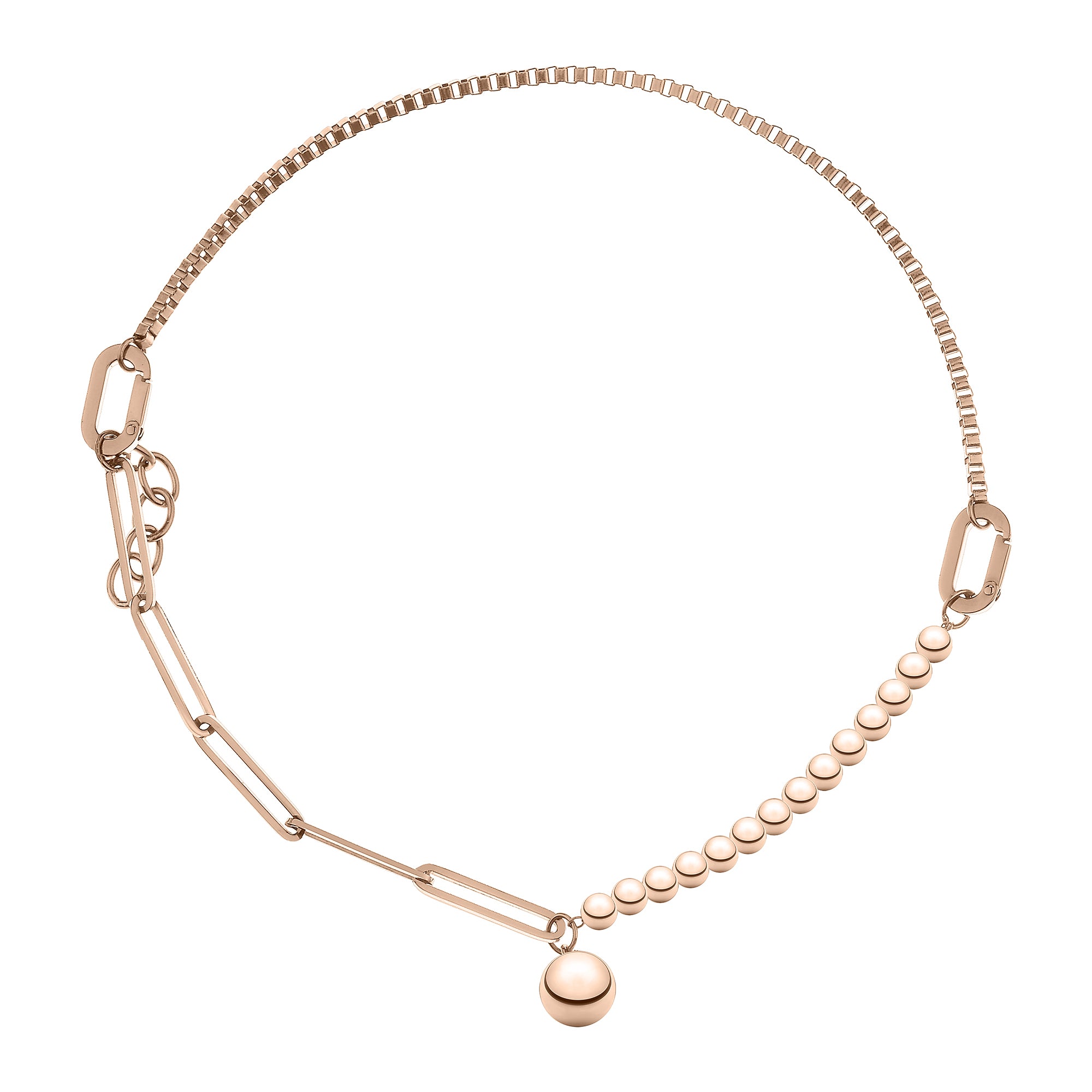 Liebeskind Berlin Armband - ArmbandxChoker; mit Ketten und Kugelmix in der Farbe roségold Zusatzbild