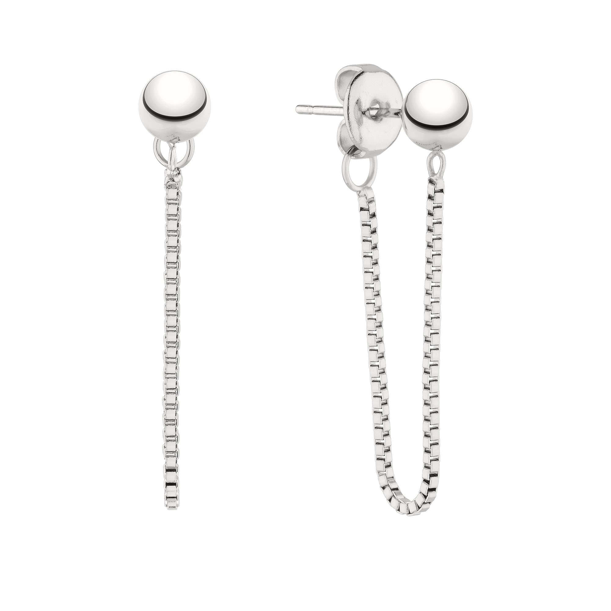 Mit den Ohrhängern LIEBESKIND BERLIN - The Chain von Liebeskind Berlin können Sie Ihren Stil aufwerten: elegante silberne Ohrringe mit einer schlanken, baumelnden Kette - perfekt als dezentes und doch auffälliges Trendteil für jeden Anlass.