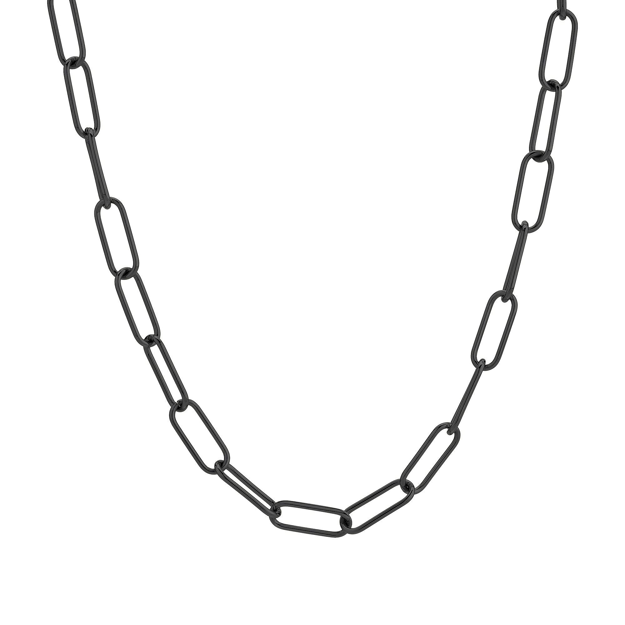 Liebeskind Berlin Halskette; verstellbare Y-Gliederkette mit T-Bar Verschluss in der Farbe schwarz; Länge 40cm Zusatzbild
