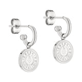 Liebeskind Berlin Creole mit abnehmbaren Münzanhänger im Vintage-Design in der Farbe silber Produktbild