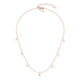 Tamaris Halskette mit feiner Kette und Stern- sowie Mondanhängern mit Zirkoniasteinen in der Farbe Zusatzbild