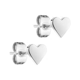 Tamaris Ohrstecker in Herzform in der Farbe silber Produktbild