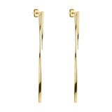 Liebeskind Berlin Ohrhänger mit einer kurzen und einer abnehmbaren langen Schlangenkette in der Farbe gold Produktbild