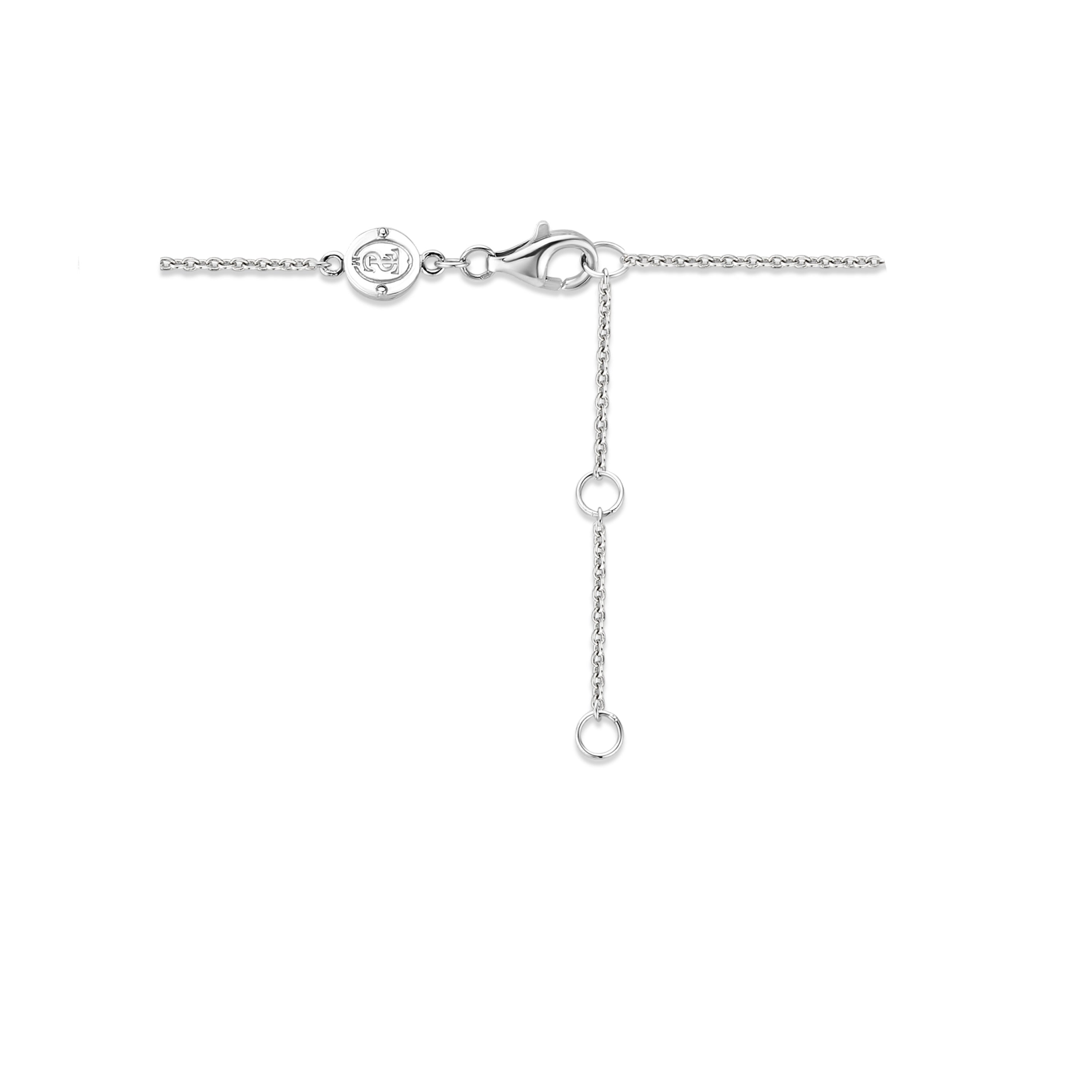 Ti Sento Milano Armband mit silberner Kette und blauem Anhänger mit goldenen Details Zusatzbild