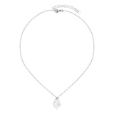 Cool Time Kids Halskette - The Cool Bully von Cool Time: Silberne Kette mit Katzen- und Fischgrätenanhänger, ideales Schmuck-Accessoire für kleine Tierliebhaber.
