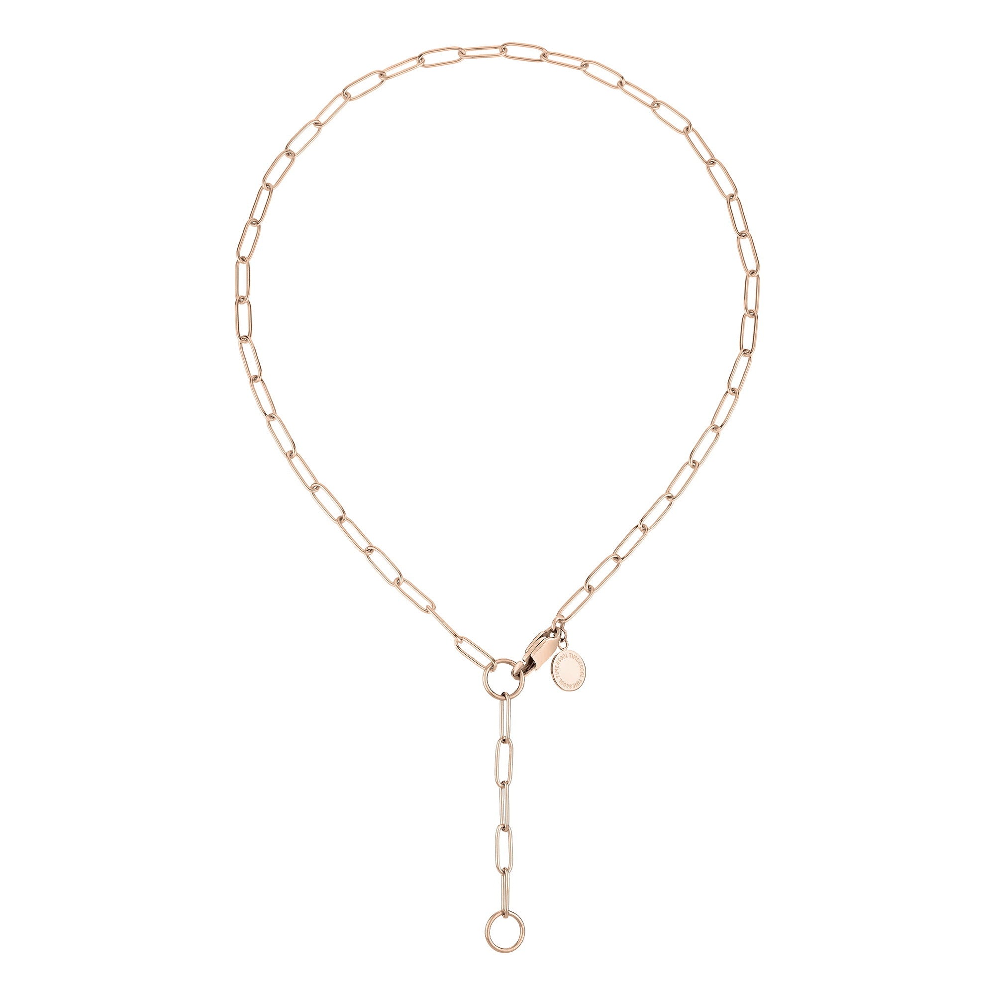 Cool Time Kids Halskette; moderne individuell einstellbare Kette in der Farbe roségold Produktbild