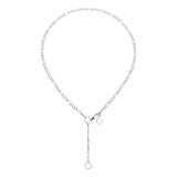 Cool Time Kids Halskette - Die Cool Chunky Chain von Cool Time, mit Tropfen-Detail und rundem Verschluss, präsentiert sich auf einem schlichten weißen Hintergrund. Stylische Edelstahl-Halskette für jede Gelegenheit.