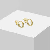 Liebeskind Berlin Ohrstecker bestehend aus einer goldenen Schlangenkette im Layeringstyle; Zusatzbild
