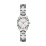 DKNY Armbanduhr - Die Classic Vintage von DKNY verfügt über ein rundes Gesicht, Kristall-Akzente und ein elegantes Edelstahlband.