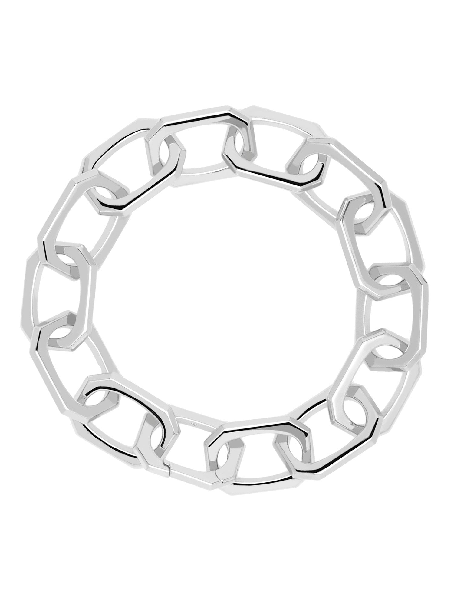 PDPaola Armband bestehend aus einer groben, silbernen Ankerkette mit großen Gliedern; Produktbild