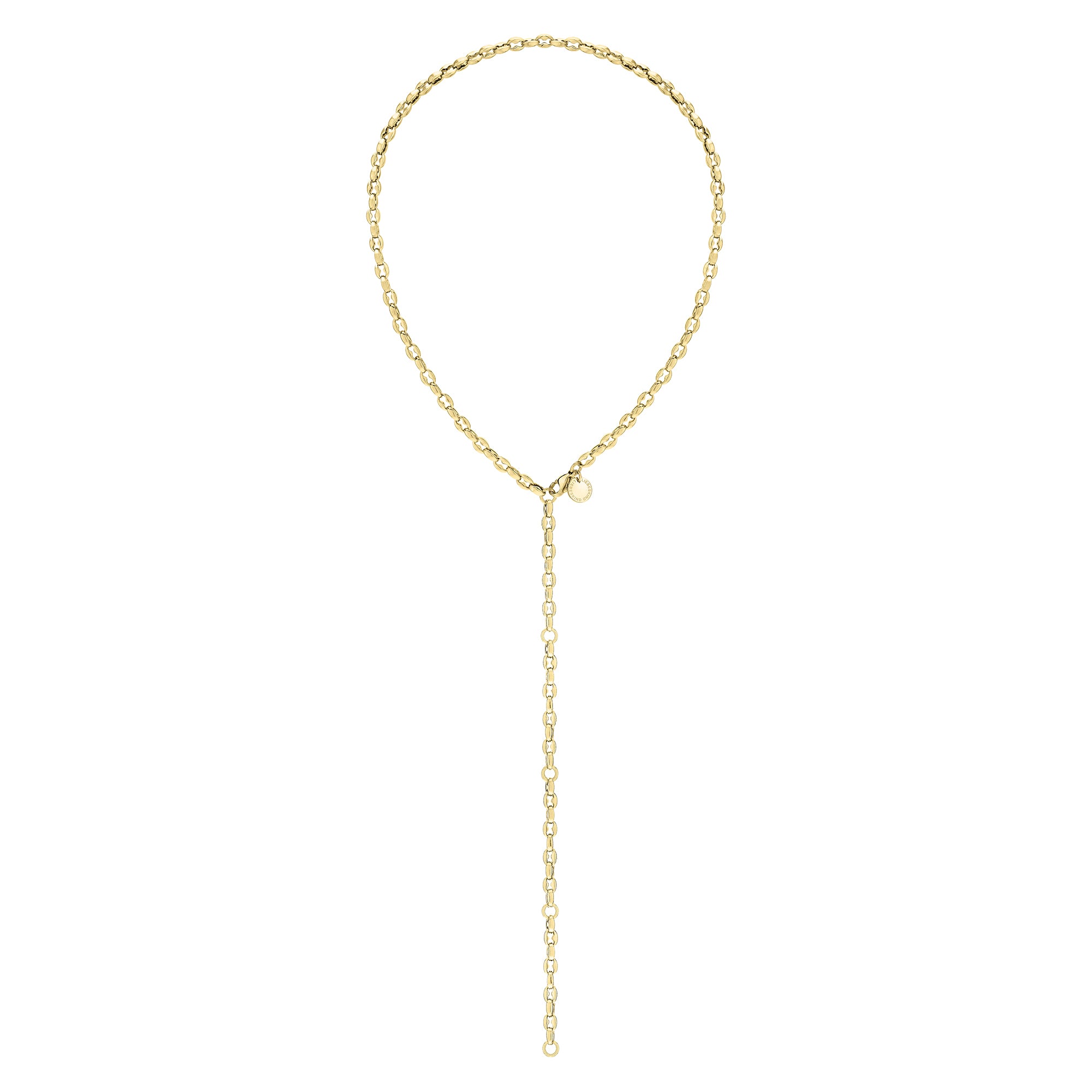 Liebeskind Berlin Halskette - The Nugget; individuell verstellbare glänzend polierte Kette in der Farbe gold Zusatzbild
