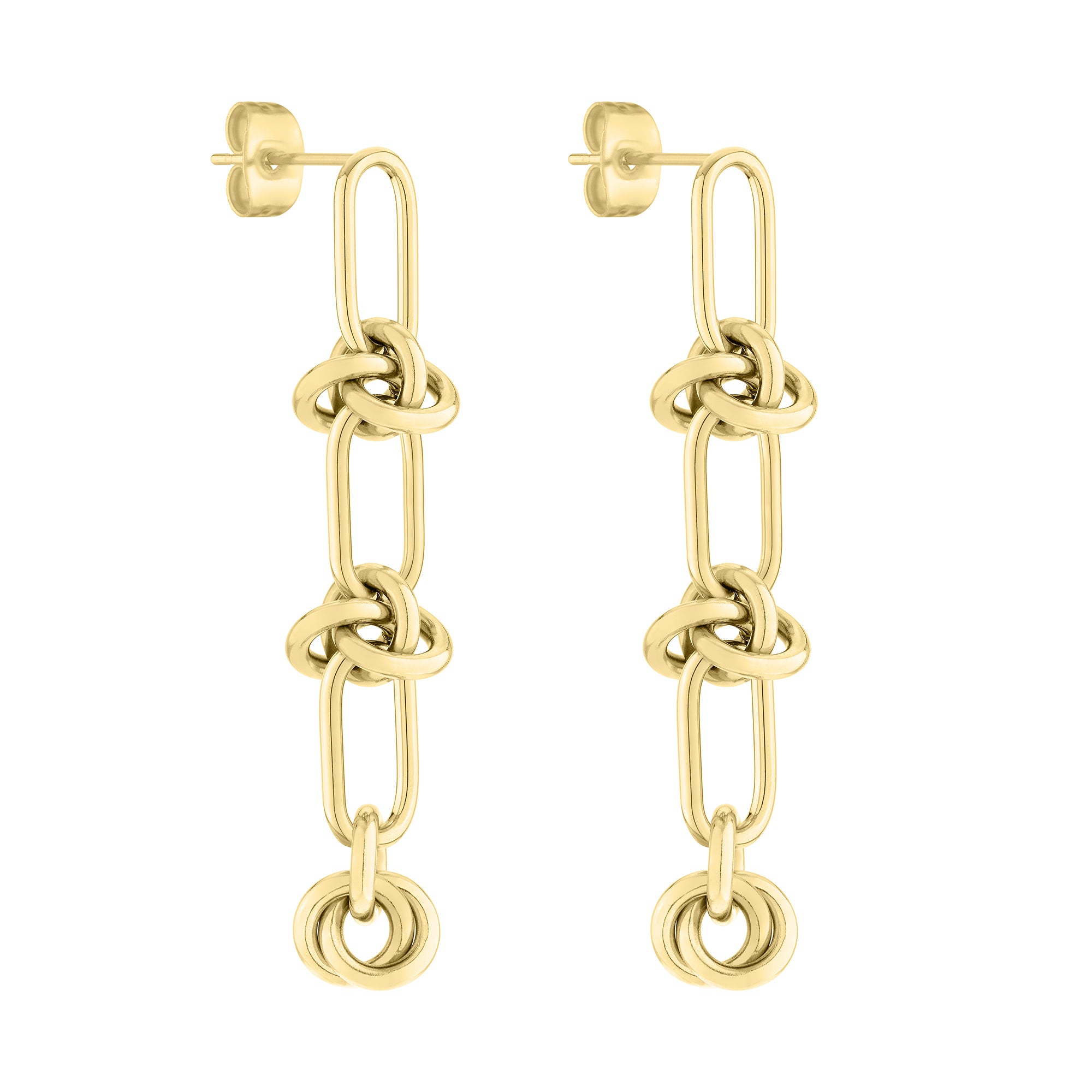 Liebeskind Berlin Ohrhänger - The Knot; mit Knotenstruktur in der Farbe gold Produktbild