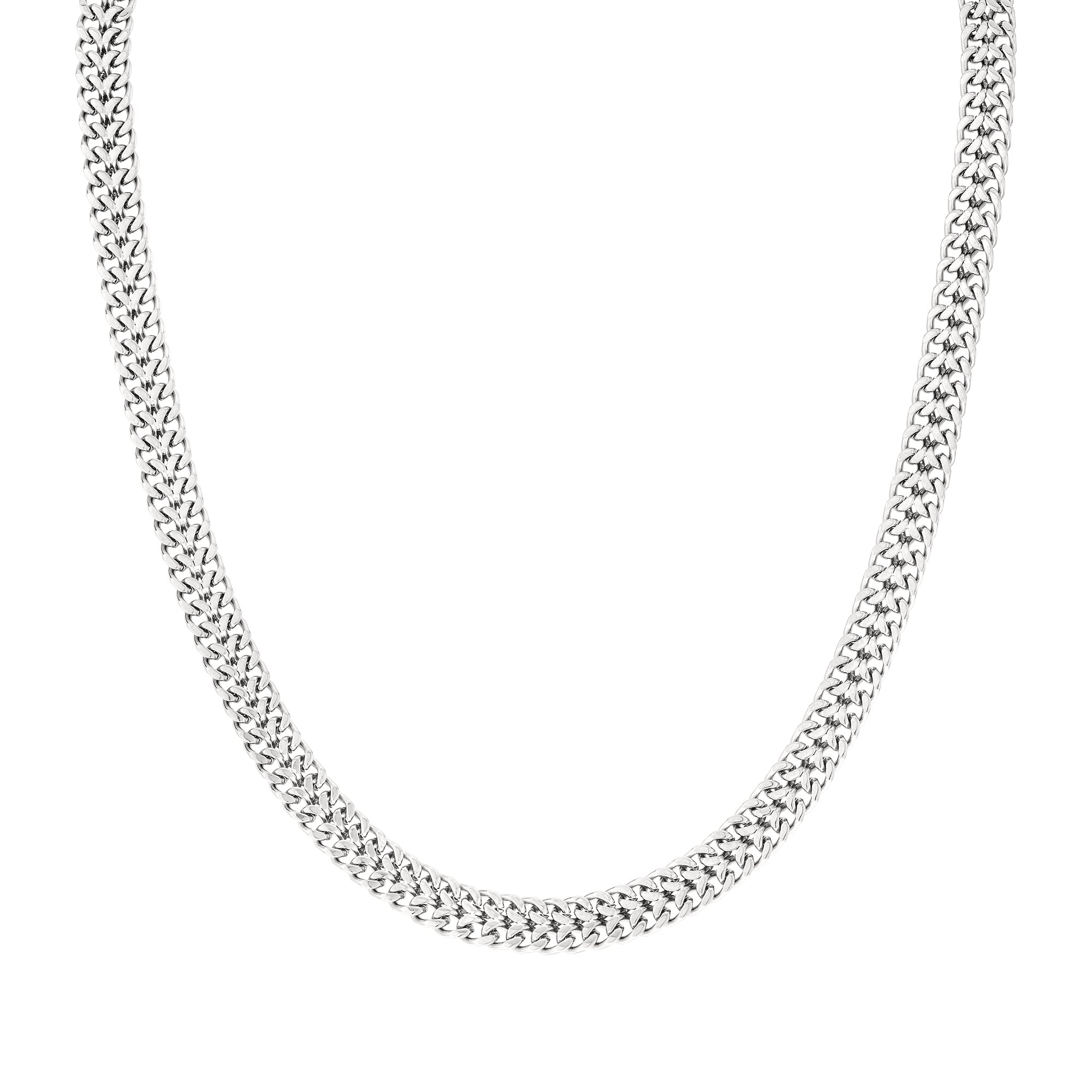 Liebeskind Berlin Halskette - The Woven; breite Kette in der Farbe silber Produktbild