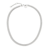 Liebeskind Berlin Halskette - The Woven; breite Kette in der Farbe silber Produktbild