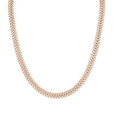 Liebeskind Berlin Halskette - The Woven; breite Kette in der Farbe roségold Produktbild