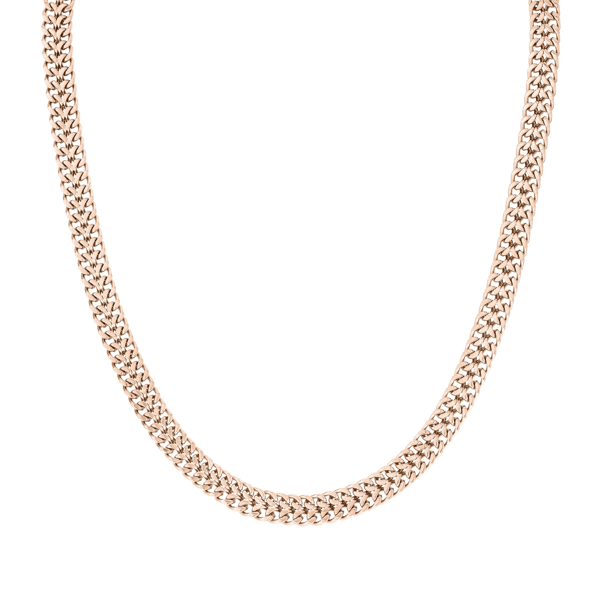 Liebeskind Berlin Halskette - The Woven; breite Kette in der Farbe roségold Produktbild