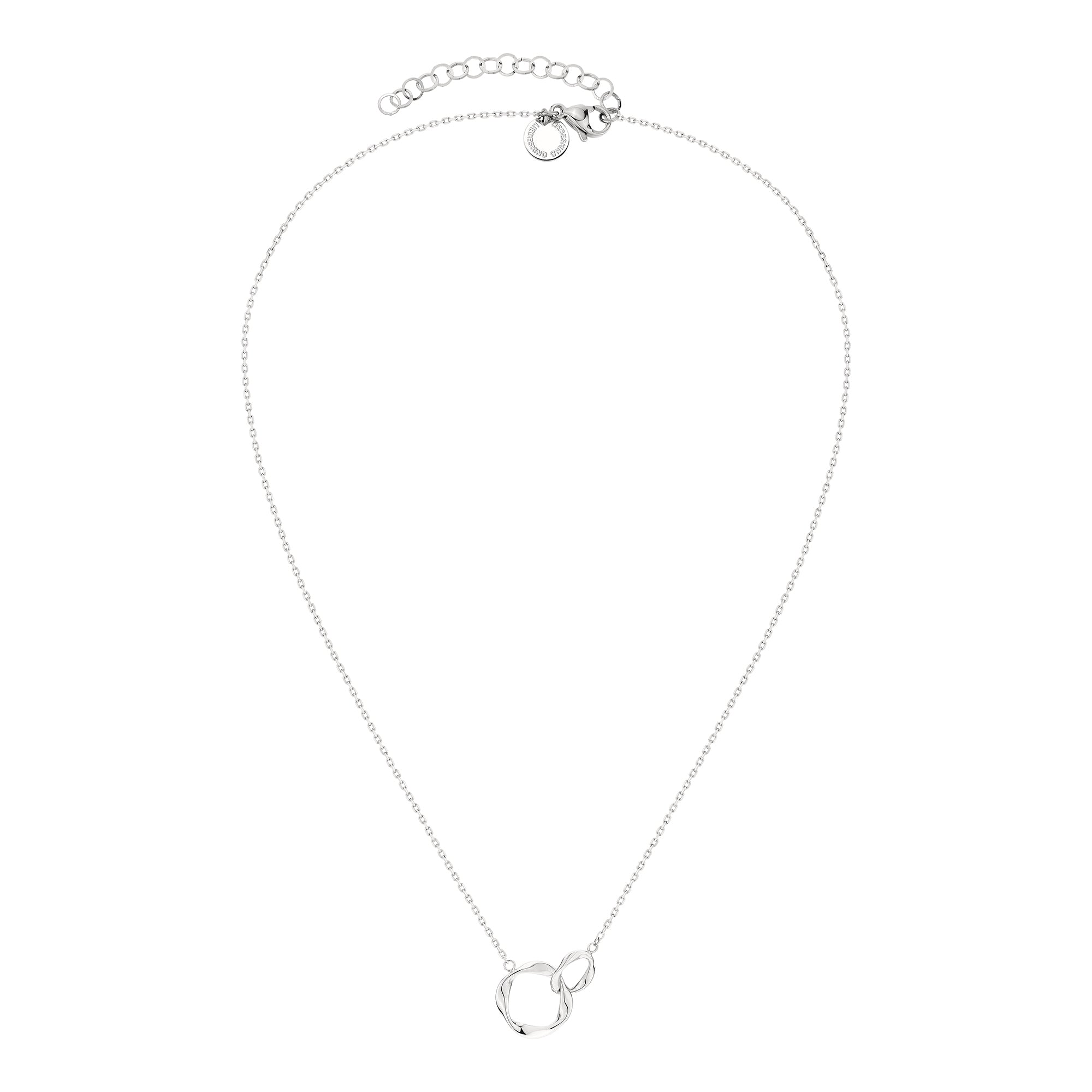 Die LIEBESKIND BERLIN Halskette - The Organic Twist von Liebeskind Berlin ist mit zwei ineinandergreifenden Kreisen und einem verstellbaren Verschluss ideal für einen schicken Lagenlook.