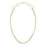 Liebeskind Berlin Halskette - The Woven; breite individuell einstellbare Kette mit grober Struktur in der Farbe gold Produktbild
