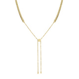 Liebeskind Berlin Halskette - The Woven; breite individuell einstellbare Kette mit grober Struktur in der Farbe gold Produktbild