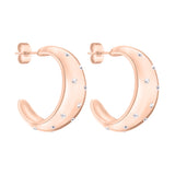 Tamaris Creole mit Drop Shape und eingeriebenen Glassteinen in der Farbe roségold Produktbild
