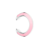 Tamaris Ear Cuff in der Farbe silber und Epoxy Farblackierung in der Farbe rosa Produktbild