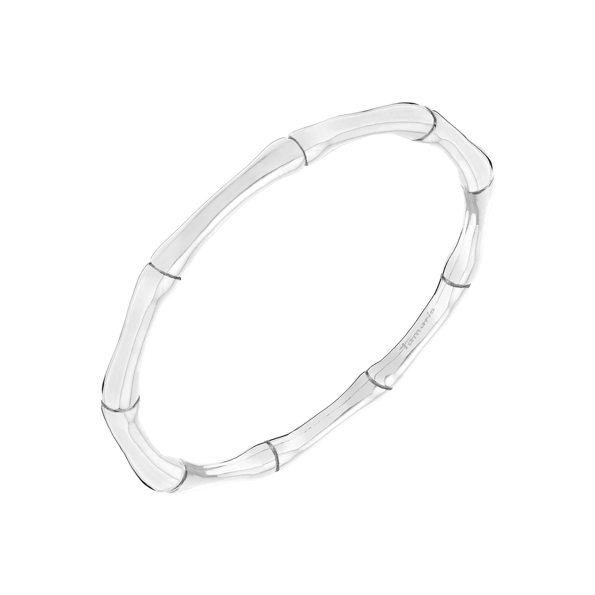 Tamaris Ring in Bambus Design in der Farbe silber; Größe 56 Produktbild
