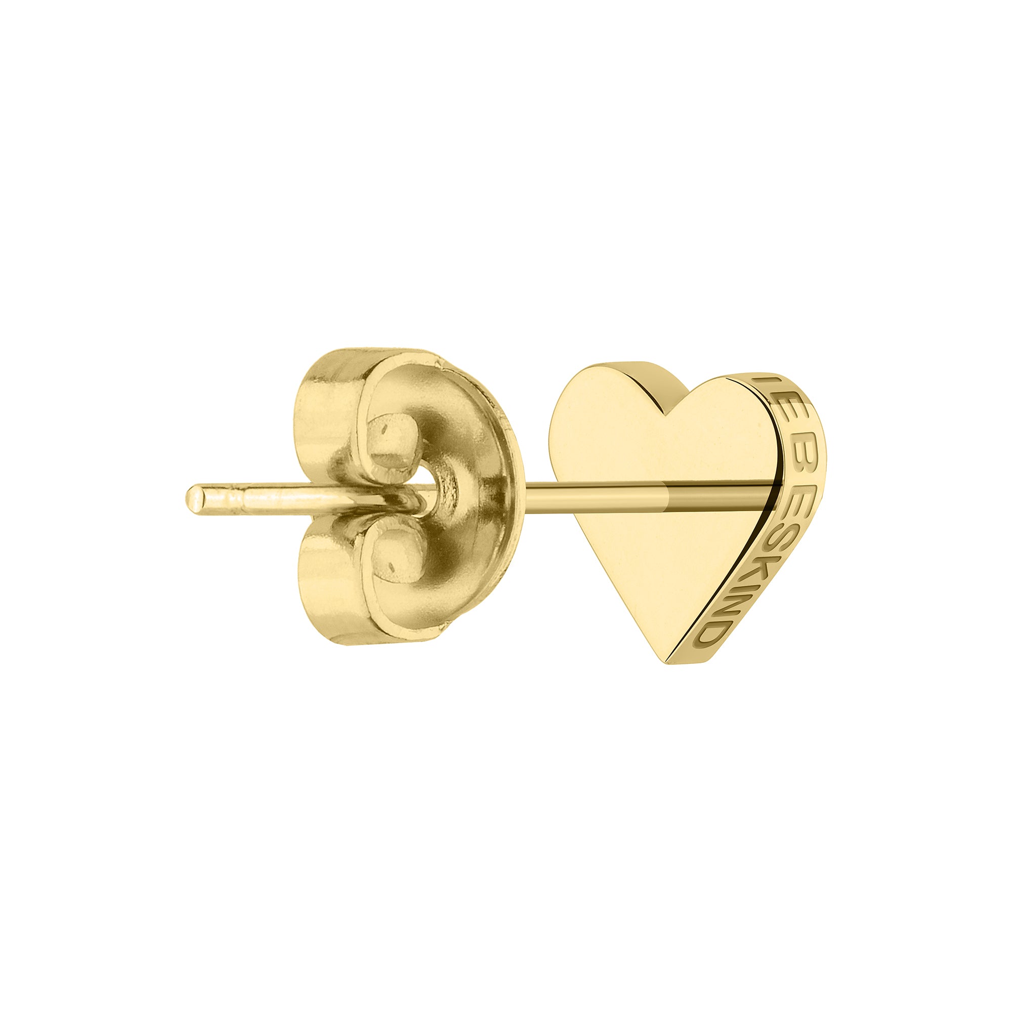 Liebeskind Berlin Ohrstecker in Herzform, in der Farbe gold; Produktbild