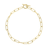 Liebeskind Berlin Halskette bestehend aus einer goldenen Gliederkette mit einem T-Bar-Verschluss; Produktbild