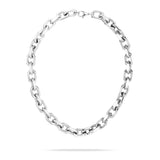 Die Tamaris Halskette - Matt and Shiny ist eine klobige Kette mit großen ovalen Gliedern und einem Verschluss, gefertigt im Stil der Edelstahlkette von Tamaris, auf weißem Grund.