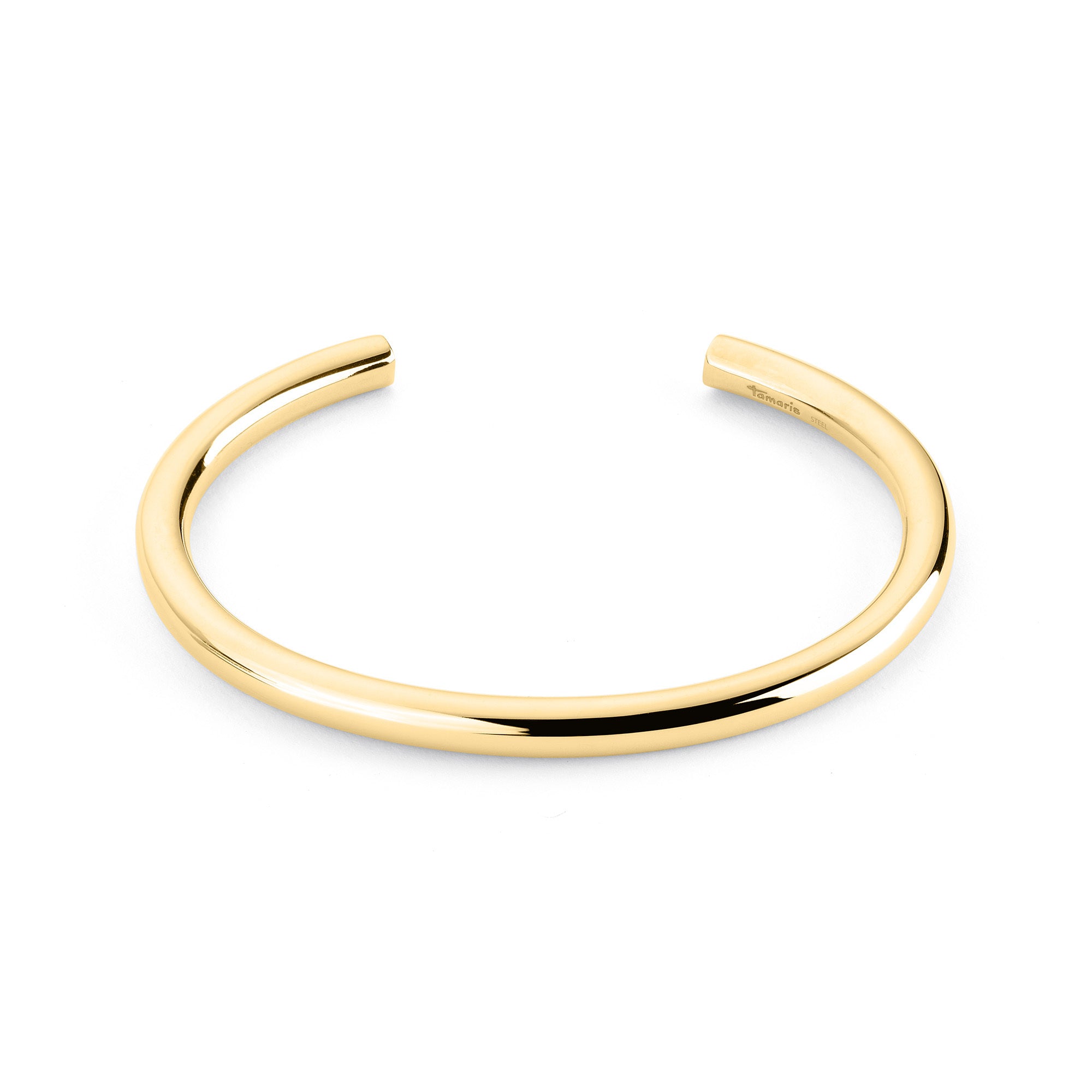 Tamaris Armreif mit glatter Struktur in der Farbe gold Produktbild