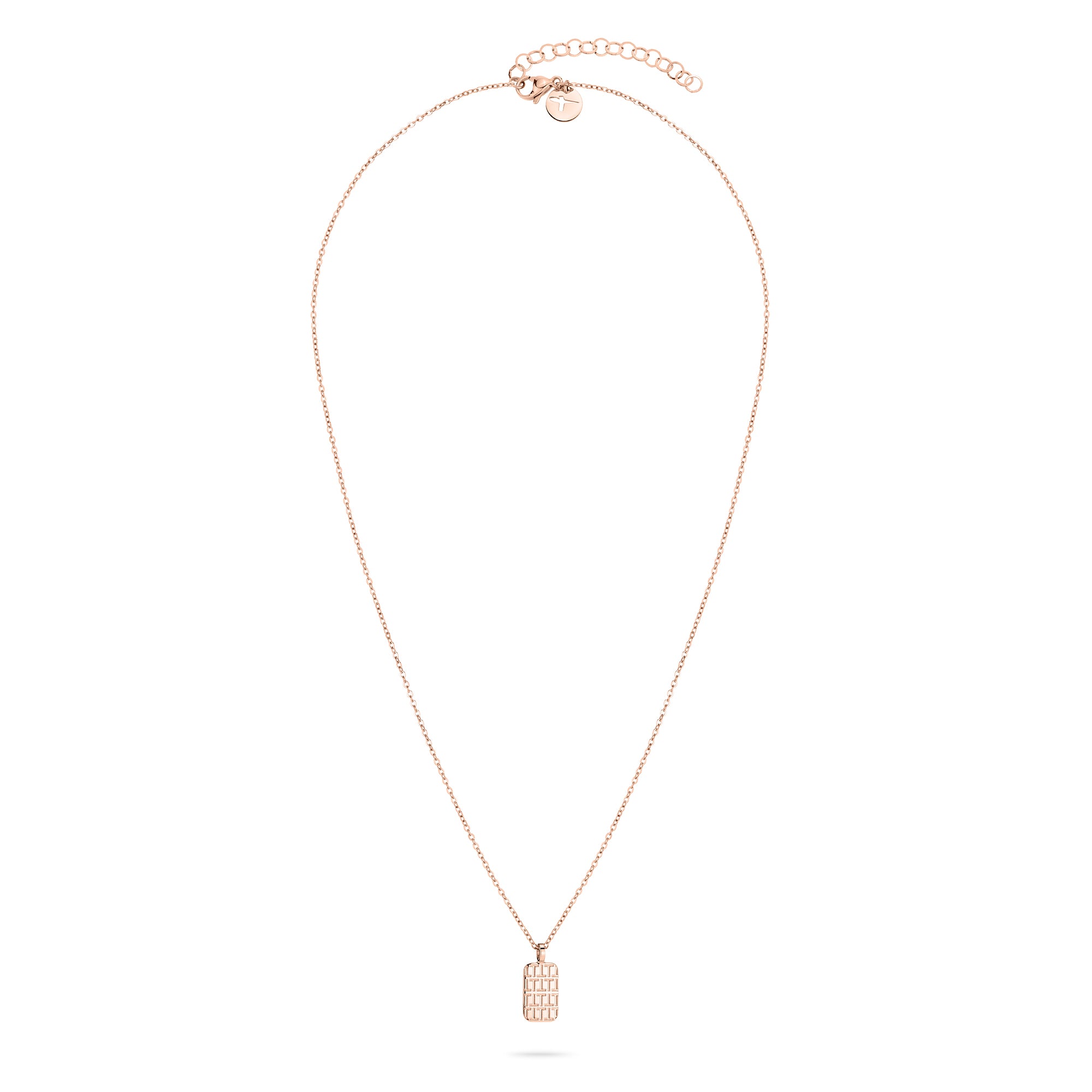 Tamaris Halskette in der Farbe roségold aus feiner Kette mit feinem Logomania-Anhänger Zusatzbild