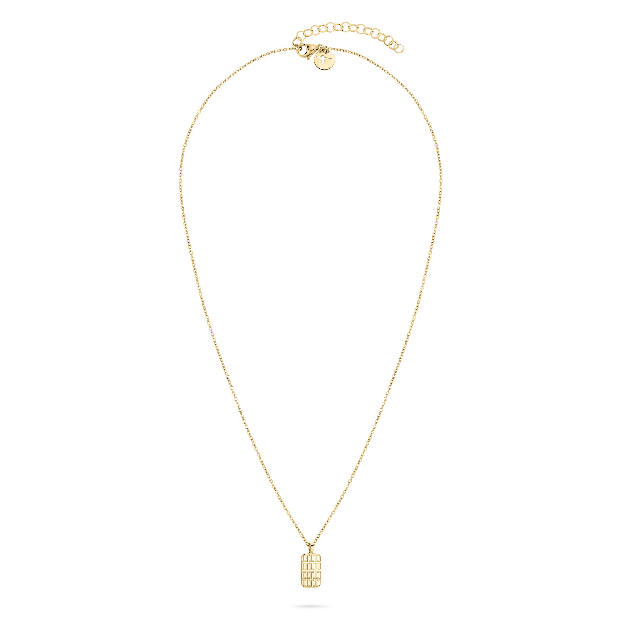 Tamaris Halskette in der Farbe gold aus feiner Kette mit feinem Logomania-Anhänger Zusatzbild