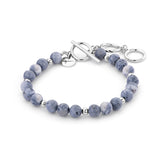Tamaris Beads Armband aus blauen Sponge Coral Beads und kleinen silbernen Metallbeads Produktbild