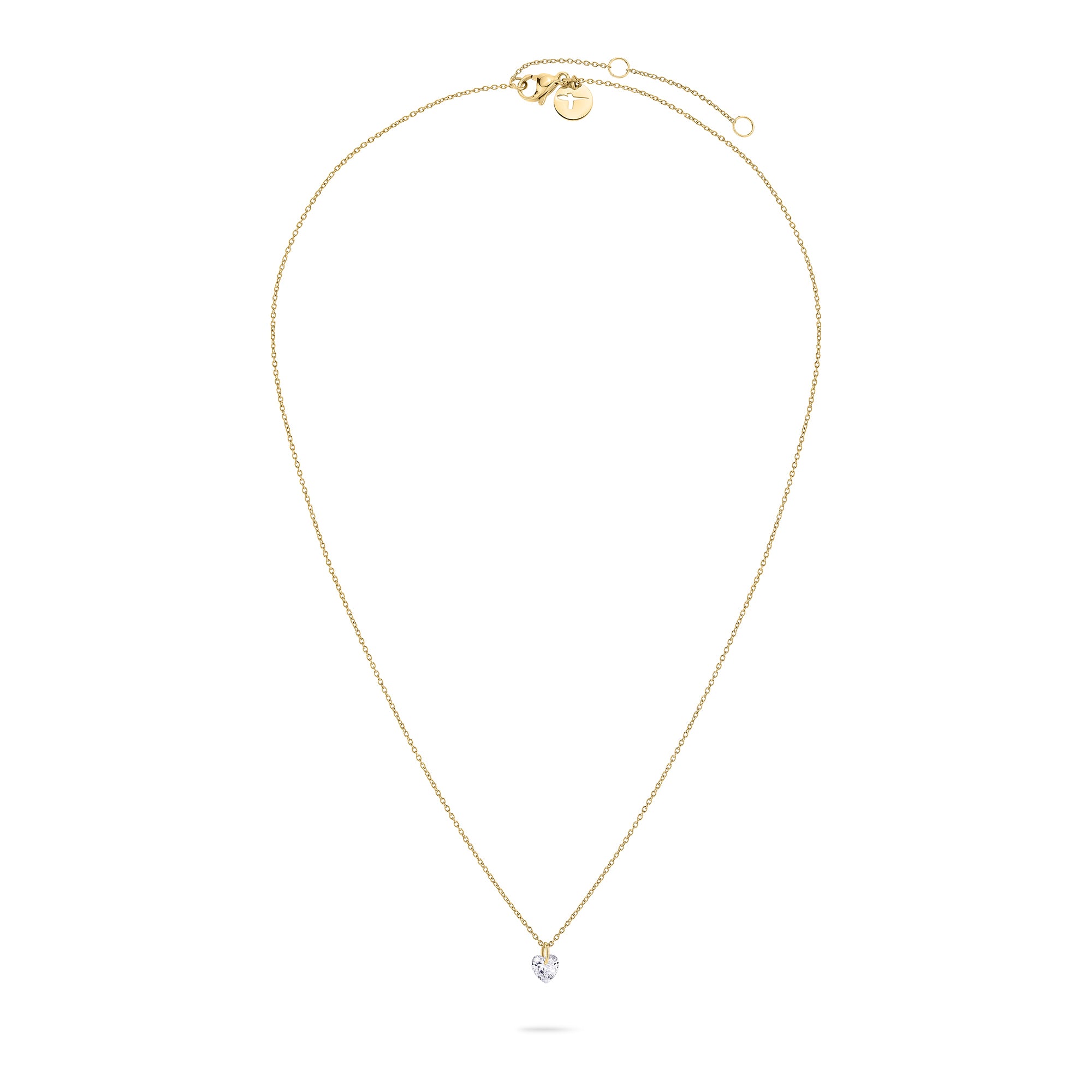 Tamaris Halskette - Be My Valentine; in der Farbe gold mit feiner Kette und herzförmig geschliffenen Zirkonia Zusatzbild