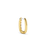 Der Ti Sento Milano Creole - The Classic Creole ist ein einzelner goldener Creolenring mit einem glatten, abgerundeten Design von Ti Sento Milano auf weißem Hintergrund.