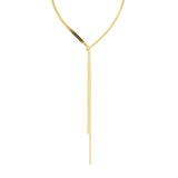 Liebeskind Berlin Halskette; Y-Schlangenkette in der Farbe gold Produktbild